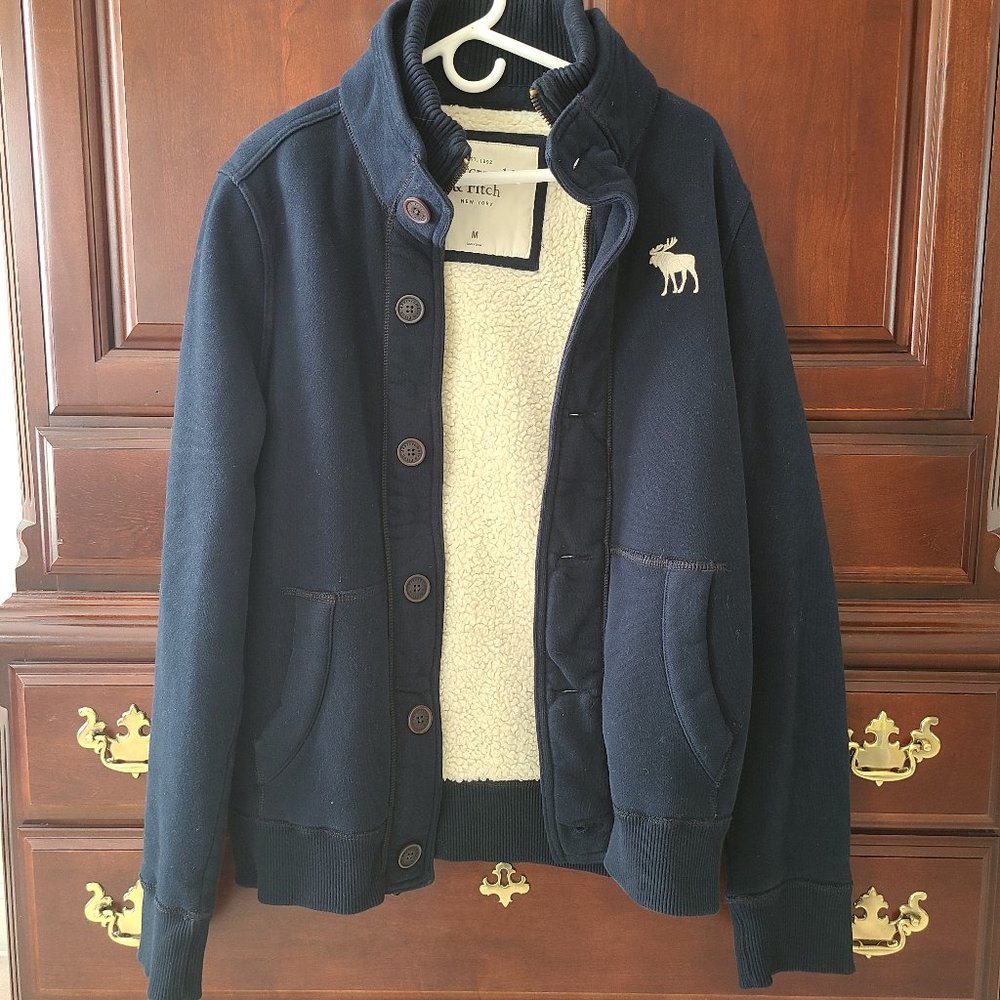Fleece lined men's Abercrombie and Fitch jacket